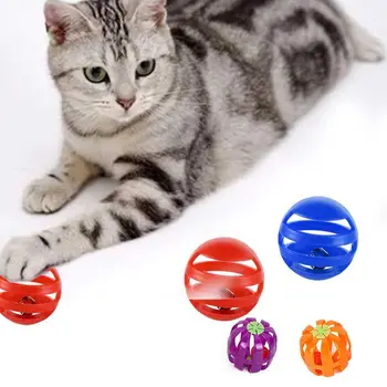 Kedi Çan Topu Oyuncaklar Plastik Hollow Out Interaktif Kedi Çan Oyuncak Kedi Oyuncak Top Pet Malzemeleri Kedi Iyilik