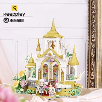 keeppley yapı taşları Kral Zafer mobil oyun karakteri modeli Kawaii eğitici çocuk oyuncakları Noel doğum günü hediyesi