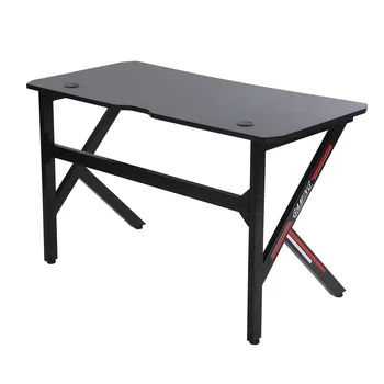 KingYee 120cm ofis mobilyaları e-spor masa masaüstü bilgisayar ev masası karbon fiber yüzey e-spor masa k tipi demir ayaklar