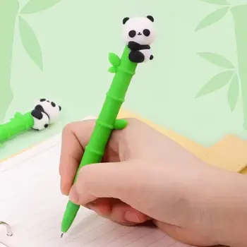 Komik Yaratıcı 3D Panda Nötr Jel Kalemler Moda Kawaii Yazma Sorunsuz Kalem Karikatür Topu İmza Kalem Sevimli Kırtasiye