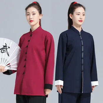 Kun Usta Tai Chi Giysileri Kalın Wushu Giyim Kung Fu Elbise Dövüş Sanatı Üniforma Unisex Kadınlar Ve Erkekler 2023 Yeni Stil