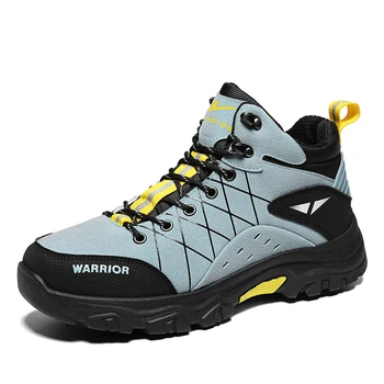 Kış Sonbahar Açık yürüyüş ayakkabıları Erkekler için Gök Mavisi Erkek Dağ Trekking spor ayakkabılar Açık Tırmanma Yürüyüş Erkek Botları