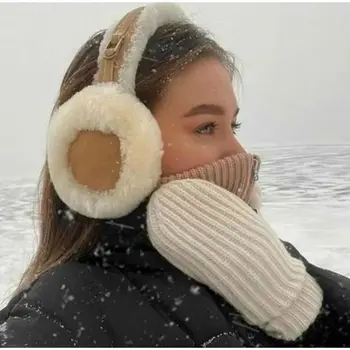 Kış Sıcak Earflaps 1 Adet Peluş kulak Muffs İsıtıcı Katlanabilir kulak koruyucu Kadınlar Erkekler için Açık Soğuk Koruma Kulak Muffs kulak koruyucu
