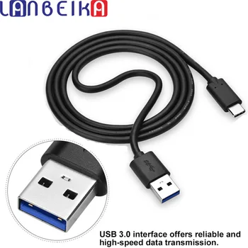 LANBEIKA 1m USB Tip-C PC Data Sync şarj kablosu Kablosu GoPro Hero 12 11 10 9 8 7 6 5 Hero6 Hero5 Spor Eylem Kamera