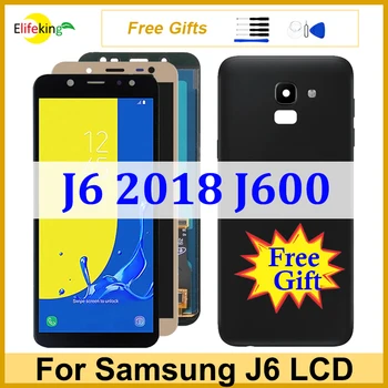 LCD Ekran Samsung Galaxy J6 2018 J600 Ekran J600F J600Y SM-J600F J600G J600FN dokunmatik ekranlı sayısallaştırıcı grup Değiştirme
