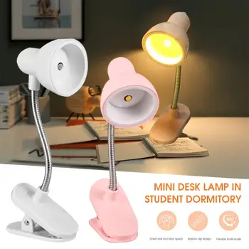 LED Göz Koruması Kitap Gece Lambası Ayarlanabilir Mini Clip-On çalışma masası lamba pili Powered Esnek Seyahat Yatak Odası Okuma