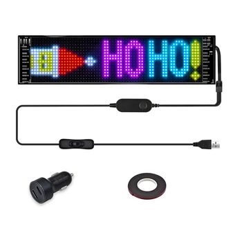 LED Piksel Paneli, USB 5V Esnek LED Modülü RGB Kaydırma Metin Animasyon Ekranı, Bluetooth uygulaması