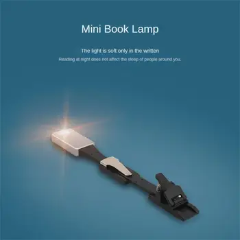 LED USB şarj edilebilir okuma kitap ışık ayrılabilir esnek klip taşınabilir lamba Kindle eBook okuyucular gece lambası yatak odası yeni