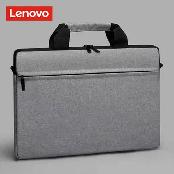 Lenovo Su Geçirmez Laptop çantası 15 İnç Okul Çantası Açık İş Depolama Bilgisayar Yüksek Kapasiteli Bilgisayar Gri Çanta