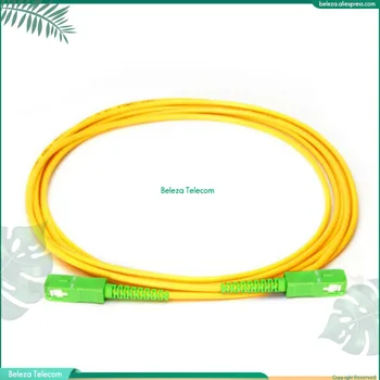 / Lot 10 ADET SC APC SM Simplex modlu fiber optik yama kablosu Kablosu SC APC 3.0 mm FTTH fiber optik bağlantı kablosu ücretsiz kargo