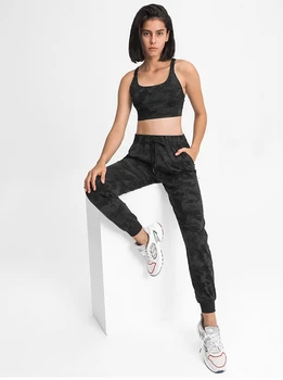 Lulu Marka Alternatifleri Tüplü Yüksek Rise Jogger Tam Boy yürüyüş pantolonu Koşu Pantolon Yoga Pantolon Bel Desteği