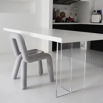 Lüks Modern yemek masası Japon Dikdörtgen Beyaz Kahvaltı yemek masası Minimalist Mutfak Mesa Comedor yemek odası mobilyası