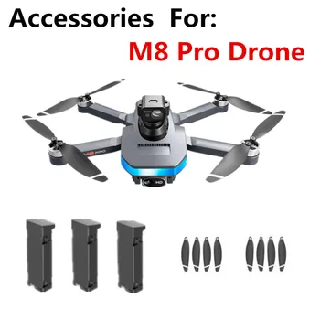 M8 Pro drone pili 3.7 v 2000mAh / Pervane Akçaağaç Yaprağı / M8 Pro Drone Yedek Parçaları M8 Pro Quadcopter Aksesuarları