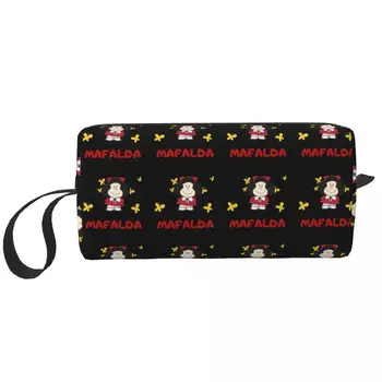 Mafalda Kelebekler Makyaj Çantası Kılıfı Kozmetik Çantası Erkek Kadın makyaj çantaları Dopp Kiti