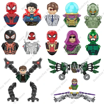 Marvel Örümcek Adam Süper Kahramanlar Örümcek Adam Venom Mini Aksiyon Figürleri Tuğla Yapı Taşları Klasik Film Bebek Modeli Çocuk Oyuncakları Hediye