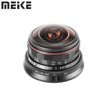 Meike 3.5 mm f2.8 Ultra Geniş Açı Manuel Dairesel Balıkgözü Lens için Olympus Panasonic Lumix M4/3 Dağı Kamera G7 G9 GX8 GH4 GH5