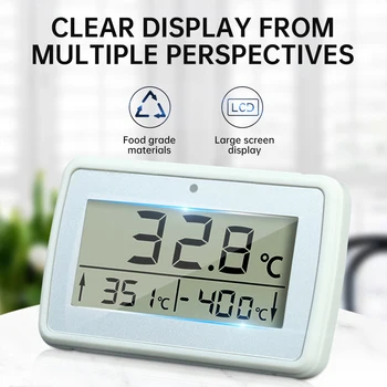 Mini Dijital Termometre Higrometre LCD Çok Amaçlı Yatak Odası Soğuk Hava Deposu Buzdolabı Termo Higrometre Ev-40℃-70℃