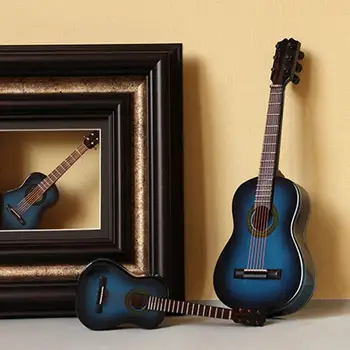 Mini Gitar Minyatür Modeli Klasik Gitar Minyatür Ahşap Mini Enstrüman Modeli Koleksiyonu İle Destek Toptan