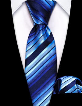 Moda Çocuk Kravat Kraliyet Mavi Klasik Dokuma İpek Şerit Kravat Mendil Kol Düğmesi Doğum Günü Partisi Hediyeleri Barry.Wang 5002C