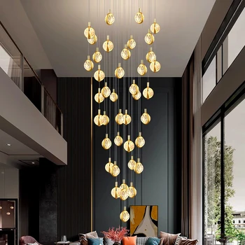 Modern kristal avizeler iç mekan aydınlatması Tavan lambası asılı ışıklar led avizeler oturma odası için iç mekan aydınlatması