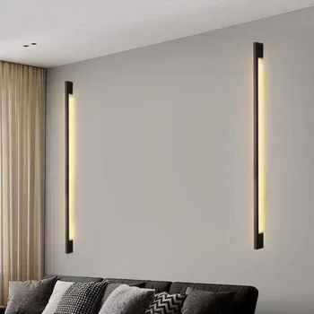 Modern led duvar lamba aksesuarı Duvar aplik ışık iç mekan duvar ışığı Oturma Odası Yatak Odası Kanepe arka plan Duvar Lambası Uzun Duvar Lambası