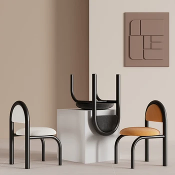Mutfak yemek sandalyeleri Accent Ofis Modern Tasarımcı yemek sandalyeleri Oturma Odası Ergonomik İskandinav Arredamento Mobilya YN50DC