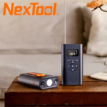 NexTool 6-in-1 AM FM radyo el feneri manuel güç üretimi Alarm lazer ışığı 4500mAh açık acil durum taşınabilir güç kaynağı sert ışık