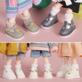 ob11 bebek ayakkabıları botları sneakers için Fit obitsu11, molly , holala, ob24 1/8 1/12bjd bebek ayakkabıları bebek aksesuarları Sevimli oyuncak ayakkabı