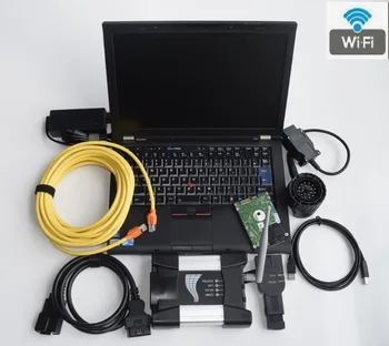 OBD2 Otomatik Tarayıcı WiFi İcom Sonraki BMW için Yeni Yazılım Uzman Modu 1TB HDD 90 % Yeni Laptop T410 i5 4gb RAM Pro Teşhis Aracı