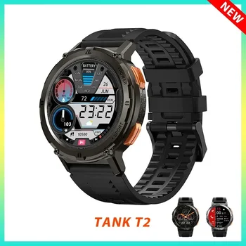 Orijinal TANK T2 Ultra Askeri akıllı saat Erkekler Smartwatch Kadınlar Spor elektronik saatler AMOLED AI Ses AOD Bluetooth