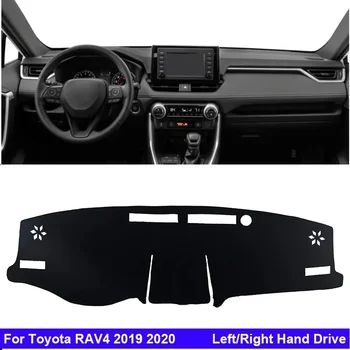 Otomatik İç Dashboard Kapak Toyota RAV 4 2019 İçin 2020 RAV4 Merkezi Konsol Kapak Koruyucu Araba Dash Mat Halı Güneş gölge Halı