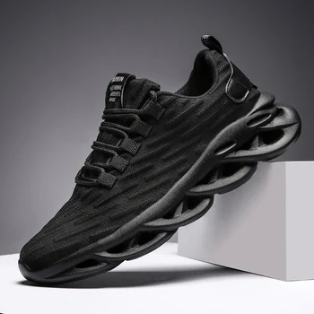 PARZIVAL Yeni koşu ayakkabıları Moda Tasarım Taban Nefes Örgü erkek Sneakers Rahat Açık Tenis Spor yürüyüş ayakkabısı