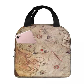 Piri Reis Harita öğle Yemeği çantası Öğle Yemeği Kutusu Yalıtım Çantaları Yalıtımlı Öğle Yemeği Kutusu