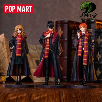 Popmart Harry Potter Anime Heykelcik Hermione Jean Granger Harry Potter Ron Weasley Aksiyon Figürü Heykeli Kolye doğum günü hediyesi