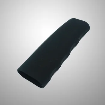 Pratik silikon kapak evrensel dalga şekilli el freni kapağı koruyucu araba için (siyah)