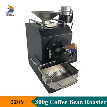 Profesyonel 300g döndür davul Kahve çekirdeği kavurma küçük Paslanmaz Çelik Kahve çekirdeği kavurma makinesi elektrikli ısıtma ticari