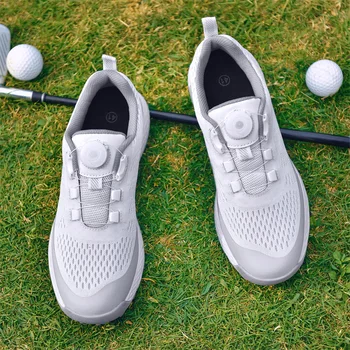Profesyonel Golf Ayakkabıları Erkekler Nefes kaymaz Sivri Golf Sneakers Eğitim Yürüyüş Golfçü Ayakkabı Erkek Golf spor ayakkabı