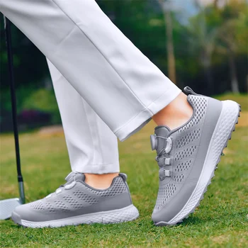 Profesyonel Golf ayakkabıları Nefes Golf Giyer Erkekler için Hafif 39-46 Spor Ayakkabı Kaymaz yürüyüş ayakkabısı