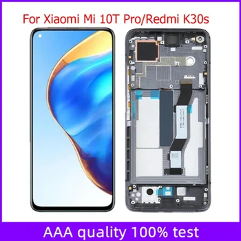 Redmi için K30s Ekran Xiaomi Mi 10T Pro 5G LCD Çerçeve İle 6.67 