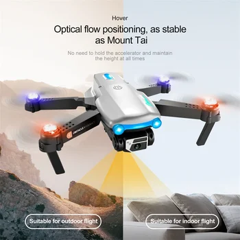 S98 led ışık Gösterisi Yüksek çözünürlüklü Hava Fotoğrafçılığı Engellerden Kaçınma Mini Drone çocuk Oyuncak Hediye