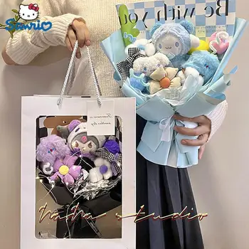 Sanrio Cinnamoroll Bebek Buketi Bitmiş Kuromi sevgililer Günü Hediyesi güzel Karikatür doğum günü hediyesi Kız Buket Hediye