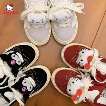 Sanrio Hello Kitty Cinnamoroll Benim Melodi ayakkabı tokası Broş Firkete Çok Fonksiyonlu Ayakkabı Süslemeleri Dıy Maç Moda Festivali Hediye
