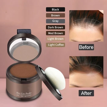 Saç çizgisi Tozu 13 Renk Saç Kökü Cover Up Su Geçirmez Anında Modifiye Onarım Saç gölge tozu Makyaj Saç Kapatıcı