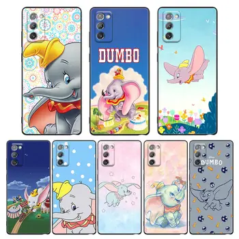 Sevimli Karikatür Dumbo Uçan Fil Kapak Samsung M52 5G Durumda Galaxy M52 M23 M22 M32 M33 M62 F62 F41 F52 F22 Yumuşak Fundas