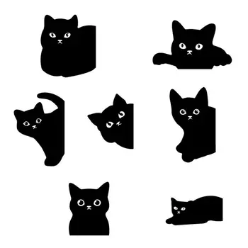 Sevimli Kedi Sayfa İşaretleyiciler Sevimli Kawaii Kedi Manyetik İmleri Çocuklar Öğretmenler için Yaratıcı Kitap Sayfa Klipleri Okul Ev Ofis Kullanımı için