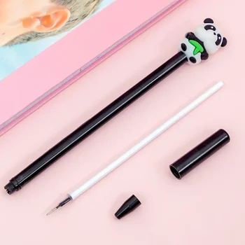 Sevimli Ulusal Panda Bambu Jel Kalemler Siyah Mürekkep Oen Öğrenci Yaratıcı Kırtasiye Kawaii Okul Malzemeleri Toptan