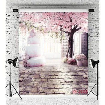SHENGYONGBAO sevgililer düğün elbisesi Manzara Zemin Güzel Çiçek Duvar Arka Plan Fotoğraf Prop XH-02