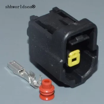 shhworldsea 1 pin 1.8 mm araba su geçirmez erkek dişi fiş pimi 184042-1 otomotiv konnektörü terminali 1 P