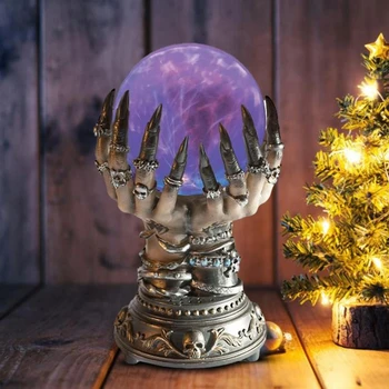 Sihirli Kristal Plazma Topu Dokunmatik Lamba Cadılar Bayramı Cadı El Kristal top süsleme Doğum Günü Noel Çocuk Hediye Gece Lambası