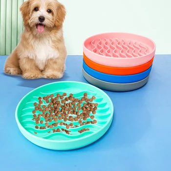 Silikon Köpek Yalamak Mat Köpekler İçin Pet Yavaş Yemek Tabağı Köpek Banyo Oyalama Silikon Köpek Enayi Gıda Eğitim Pet Besleyici Malzemeleri